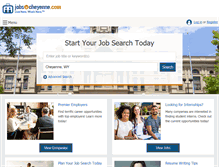 Tablet Screenshot of jobsincheyenne.com